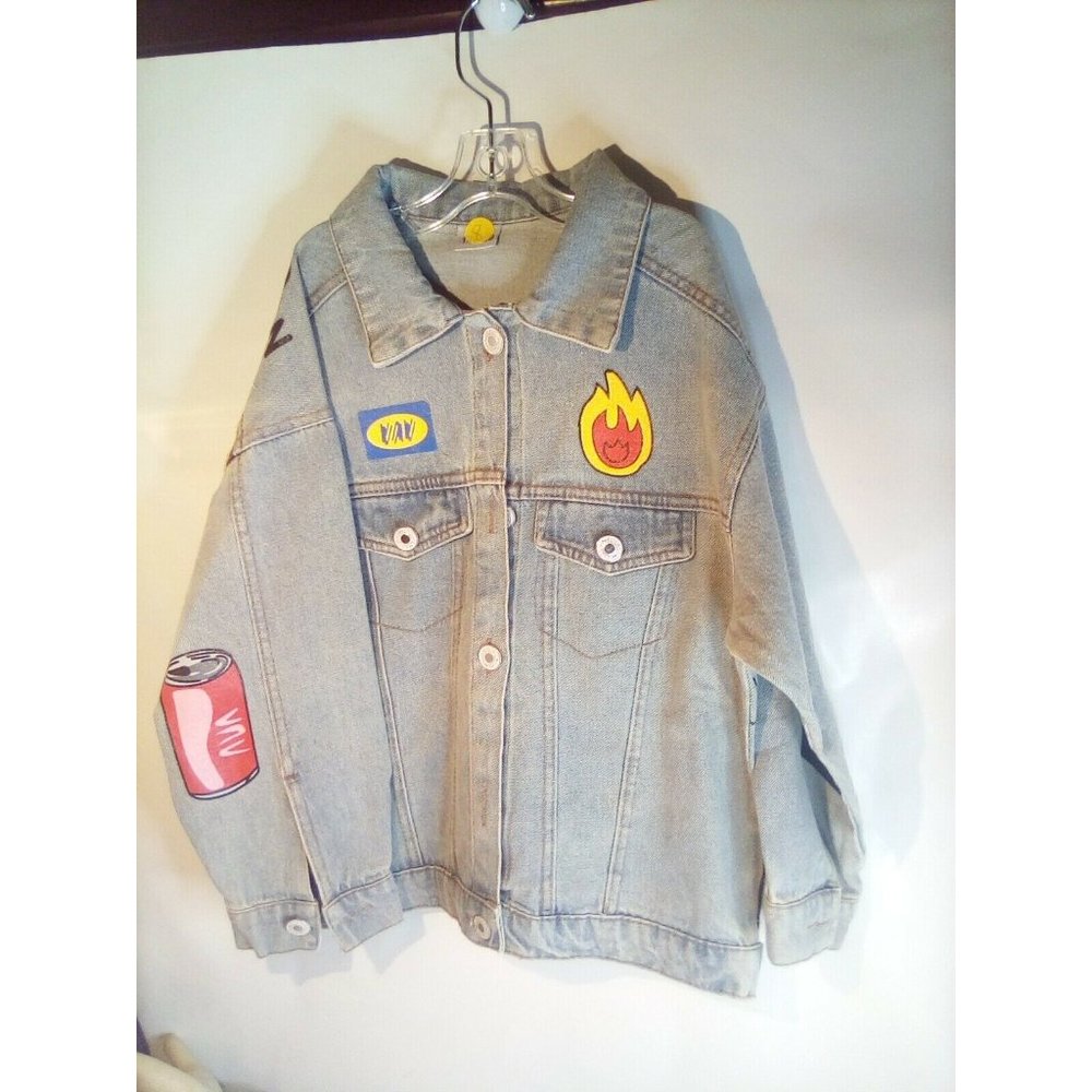 Kids Blue Jean GraphIc   & Painted Jacket new size 8